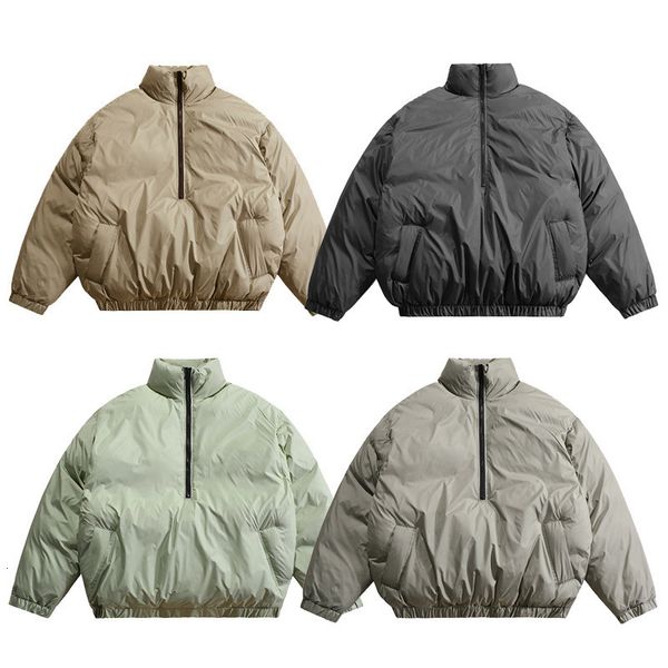 men s down parkas half zip cotton clothing winter men and women couples large size loose set head jacket 221208, Black
men s down parkas half zip cotton clothing winter men and women couples large size loose set head jacket 221208, Black