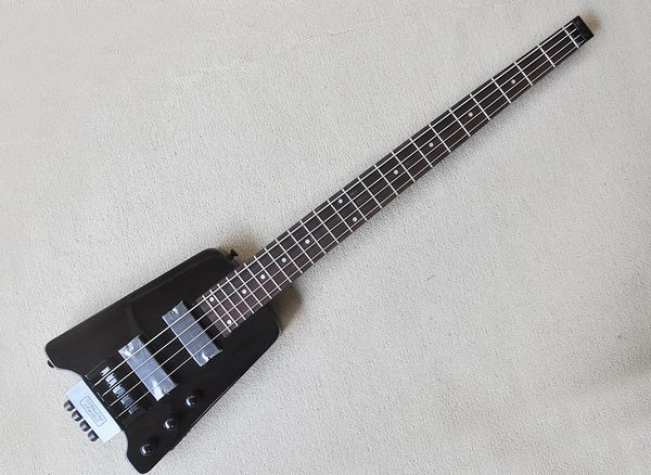 black 4 strings headless electric bass guitar with rosewood fretboard 24 frets can be customized as request
black 4 strings headless electric bass guitar with rosewood fretboard 24 frets can be customized as request