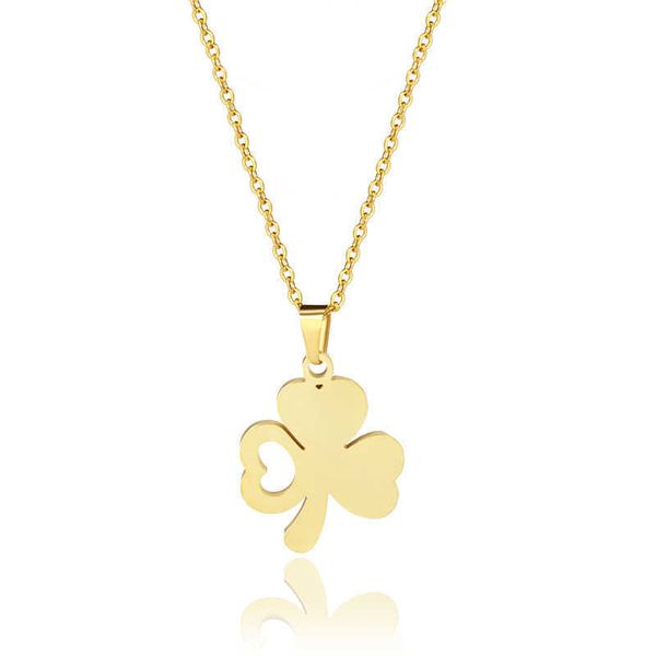 pendant necklaces simple titanium four-leaf clover female 304l stainls steel lucky grass pendant necklace, Silver
pendant necklaces simple titanium four-leaf clover female 304l stainls steel lucky grass pendant necklace, Silver