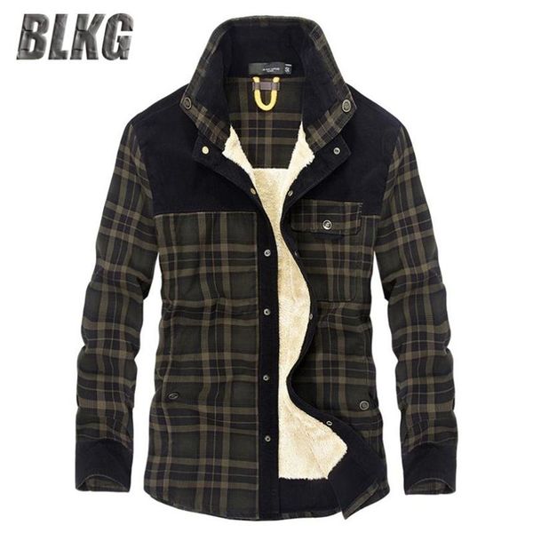 blkg shirt men casual shirts fleece warm velvet long sleeves pure cotton plaid shirt turn down collar plus size -4xl235o, White;black
blkg shirt men casual shirts fleece warm velvet long sleeves pure cotton plaid shirt turn down collar plus size -4xl235o, White;black