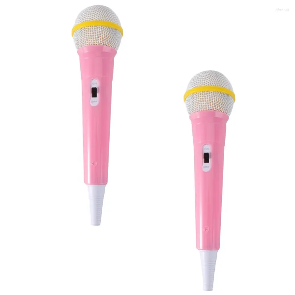 Image of Microphones Microphone Toy Kids Prop Karaoke Mic Fake Costume Party Simulated Toys Children Model Play Pretend Toddler Supply Musical Echo