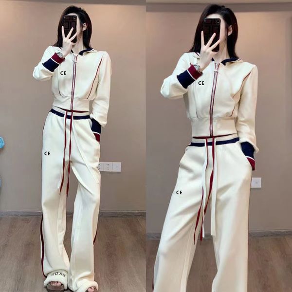 women's two piece pants casual suits designers ce jackets coats for women long sleeve zipper jacket cool girls streetwear womens clothi, White
women's two piece pants casual suits designers ce jackets coats for women long sleeve zipper jacket cool girls streetwear womens clothi, White