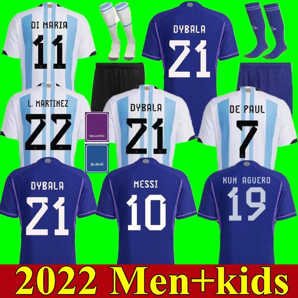 22 23 argentina soccer jerseys messis mac allister dybala di maria martinez paul maradona 2022 world cup fans player version child kids kits, Black;yellow
22 23 argentina soccer jerseys messis mac allister dybala di maria martinez paul maradona 2022 world cup fans player version child kids kits, Black;yellow
