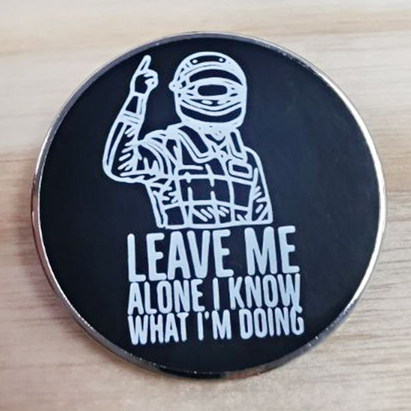 leave me alone i know what i'm doing brooch finnish racer kimi raikkonen's quote badge pin, Blue
leave me alone i know what i'm doing brooch finnish racer kimi raikkonen's quote badge pin, Blue