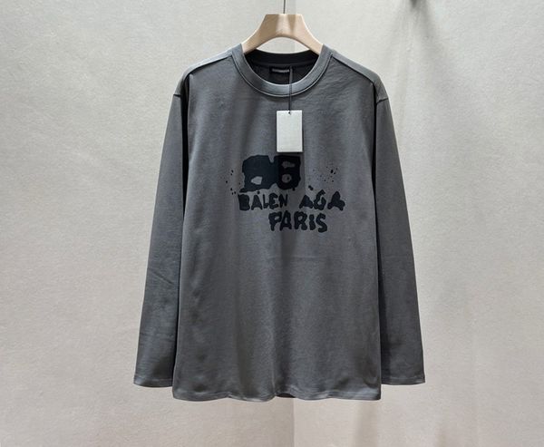 fashion brand cotton material luxury men's t-shirt buckle letter print long sleeve undercoat round neck loose top, White;black
fashion brand cotton material luxury men's t-shirt buckle letter print long sleeve undercoat round neck loose top, White;black
