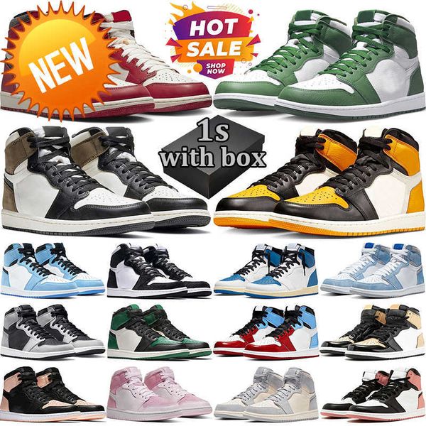 2023 og box men women high 1s basketball shoes chicago lost found gorge green stage haze diamond dark mocha patent bred panda university blu
2023 og box men women high 1s basketball shoes chicago lost found gorge green stage haze diamond dark mocha patent bred panda university blu