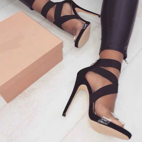 sandals european and american foreign trade european station metal high-heeled winding snake-shaped pointed stiletto sandals plus size t2212, Black
sandals european and american foreign trade european station metal high-heeled winding snake-shaped pointed stiletto sandals plus size t2212, Black