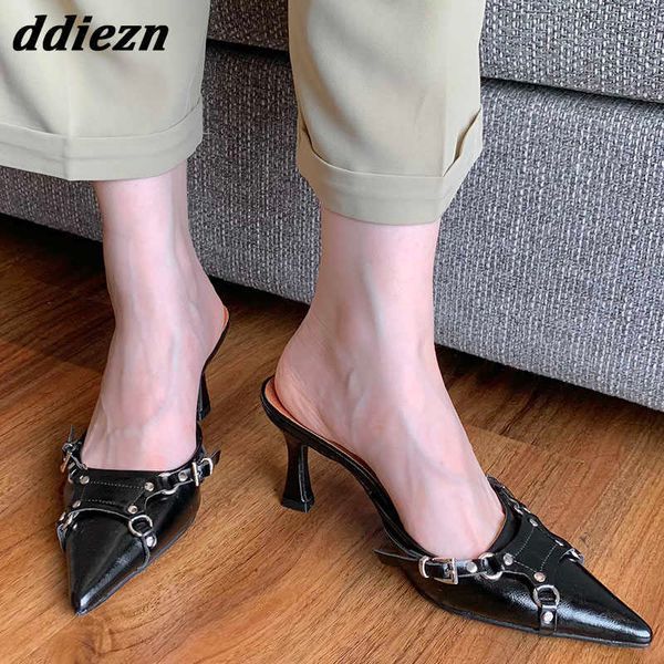 sandals 2023 new elegant women pumps mules footwear fashion ladies high heels sandals slides slip on casual female shoes slippers t221209, Black
sandals 2023 new elegant women pumps mules footwear fashion ladies high heels sandals slides slip on casual female shoes slippers t221209, Black