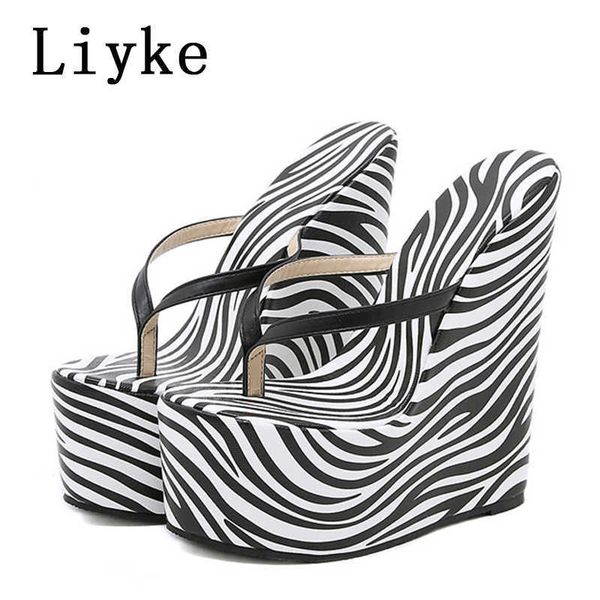 sandals liyke summer platform wedges women slippers sandals fashion zebra pattern thick bottom high heels ladies shoes flip flops 35-42 t221, Black
sandals liyke summer platform wedges women slippers sandals fashion zebra pattern thick bottom high heels ladies shoes flip flops 35-42 t221, Black