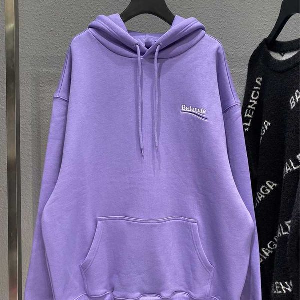 hooded sweatshirts b cola embroidery brushed paris band loose taro purple high texture hoodie, Black
hooded sweatshirts b cola embroidery brushed paris band loose taro purple high texture hoodie, Black
