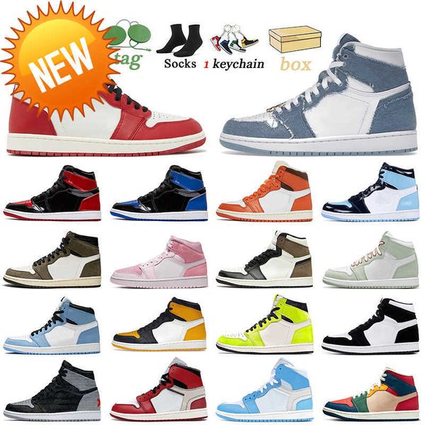 2023 2023 with box jumpman 1 basketball shoes lost found denim 1s starfish patent bred royal blue taxi dark mocha mid high seafoam twist unc
2023 2023 with box jumpman 1 basketball shoes lost found denim 1s starfish patent bred royal blue taxi dark mocha mid high seafoam twist unc