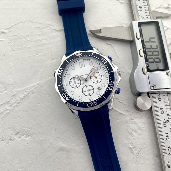 wristwatches for men 2022 new mens watches 43mm diameter six stitches all dial work quartz watch luxury brand chronograph clock rubber belt, Slivery;brown
wristwatches for men 2022 new mens watches 43mm diameter six stitches all dial work quartz watch luxury brand chronograph clock rubber belt, Slivery;brown