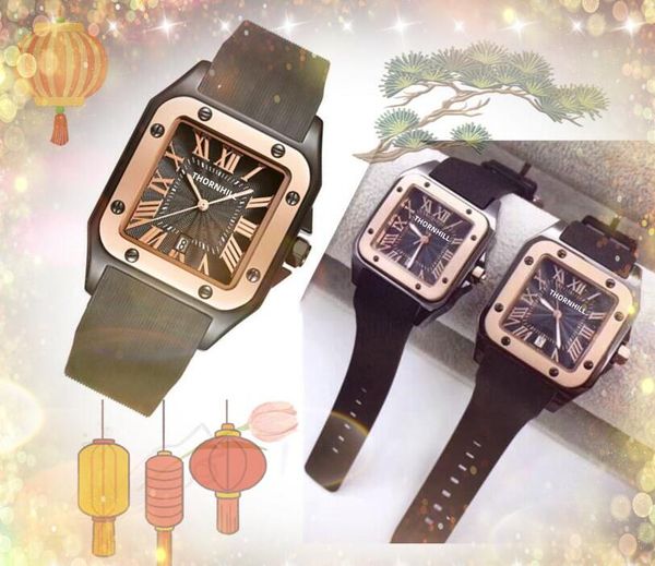couple japan quartz movement watches women men luxury brown black green rubber belt watch fashion square roman tank wristwatches, Slivery;brown
couple japan quartz movement watches women men luxury brown black green rubber belt watch fashion square roman tank wristwatches, Slivery;brown