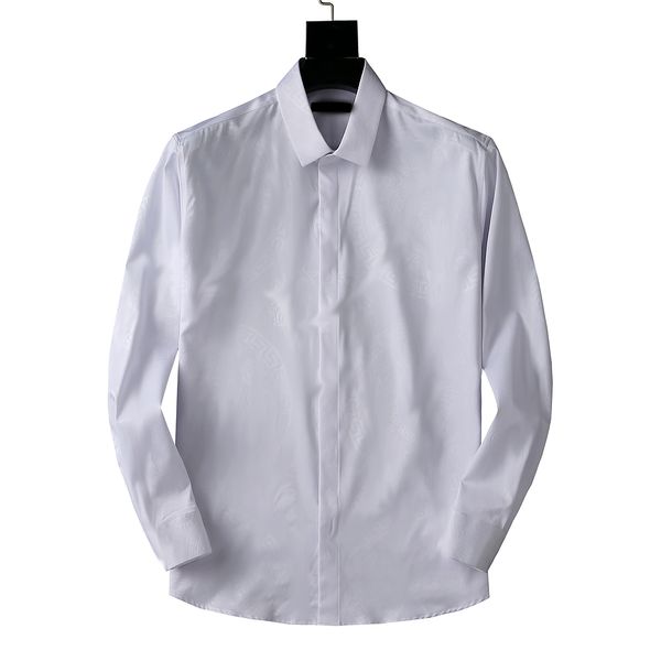 designer mens formal business shirts fashion casual shirt long-sleeved shirt #a3, White;black
designer mens formal business shirts fashion casual shirt long-sleeved shirt #a3, White;black