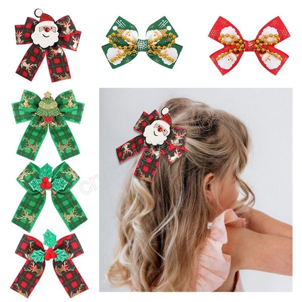 christmas bowknot hair clips for girls bronzing plaid grosgrain ribbon bows hairpins with decor headwear hair accessories, Slivery;white
christmas bowknot hair clips for girls bronzing plaid grosgrain ribbon bows hairpins with decor headwear hair accessories, Slivery;white