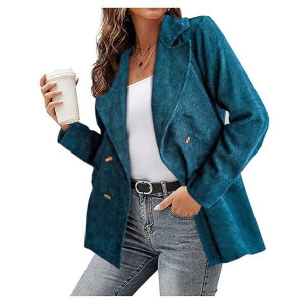 2023 autumn winter women's suits blazers lapel neck jackets double breasted pocket fashion slim woman's outerwear coats zc283, Black;brown
2023 autumn winter women's suits blazers lapel neck jackets double breasted pocket fashion slim woman's outerwear coats zc283, Black;brown