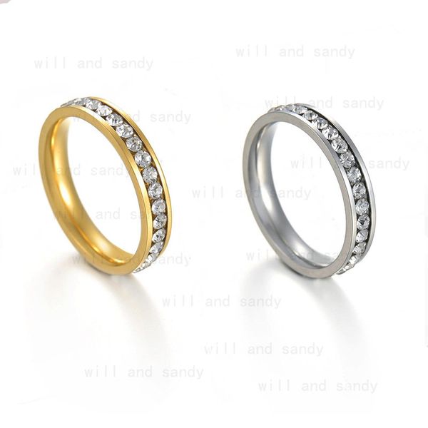 4mm single row drill ring band women's stainless steel rings wedding engagement fashion fine jewelry will and sandy, Silver
4mm single row drill ring band women's stainless steel rings wedding engagement fashion fine jewelry will and sandy, Silver