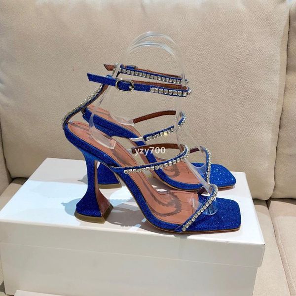muaddi amina quality gilda blue glitter sandals 100mm crystal-encrusted strap spool heels sky-high heel for women summer luxury desi cxa, Black
muaddi amina quality gilda blue glitter sandals 100mm crystal-encrusted strap spool heels sky-high heel for women summer luxury desi cxa, Black