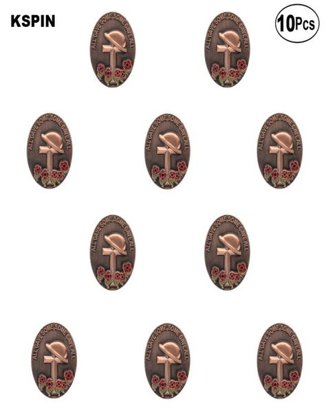 3d poppy flower lapel flag badge brooch pins badges 10pcs a lot1568809, Gray 
3d poppy flower lapel flag badge brooch pins badges 10pcs a lot1568809, Gray