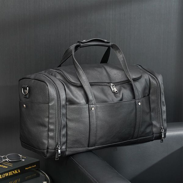 men bag outdoor sports fitness leisure handbags large multifunctional leather fashion travel bags wet and dry leathers fitnesss handbag, Black
men bag outdoor sports fitness leisure handbags large multifunctional leather fashion travel bags wet and dry leathers fitnesss handbag, Black