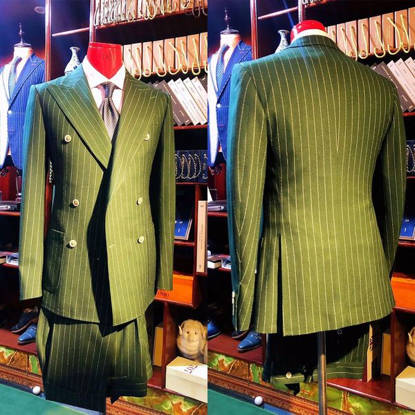 two pieces handsome wedding tuxedos men suit slim coat with pants double breasted outer pockets modern formal customized fit peaked lapel ca, Black;gray
two pieces handsome wedding tuxedos men suit slim coat with pants double breasted outer pockets modern formal customized fit peaked lapel ca, Black;gray