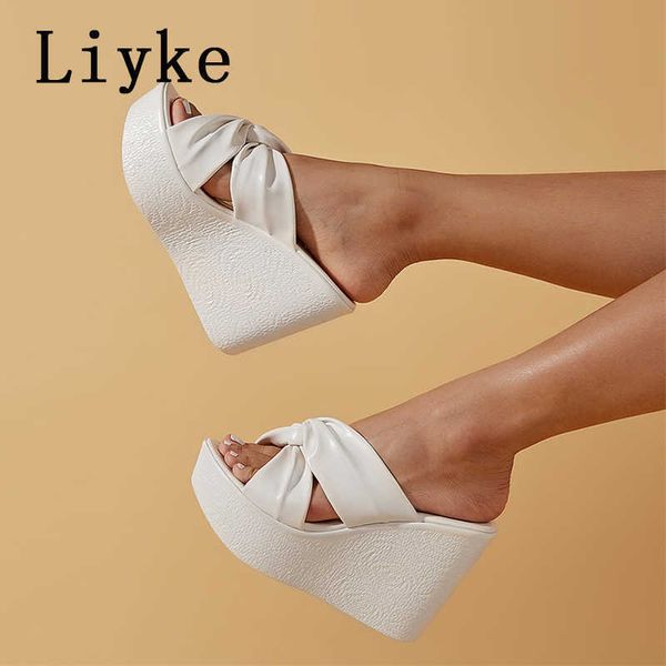 sandals liyke platform heels slippers female pleated peep toe gladiator wedge sandals summer women slider shoes pumps white t221209, Black
sandals liyke platform heels slippers female pleated peep toe gladiator wedge sandals summer women slider shoes pumps white t221209, Black
