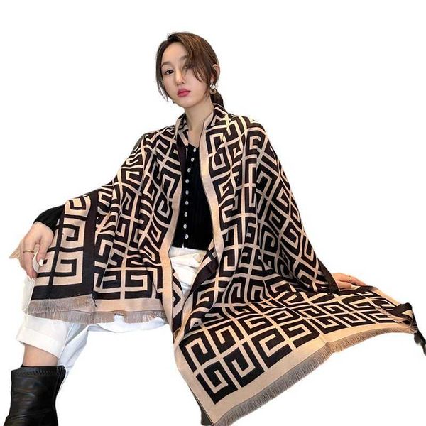 scarves hat and glove suit scarf new large blanket thickened geometric warm autumn winter tassels long shawl cashmere, Blue;gray
scarves hat and glove suit scarf new large blanket thickened geometric warm autumn winter tassels long shawl cashmere, Blue;gray