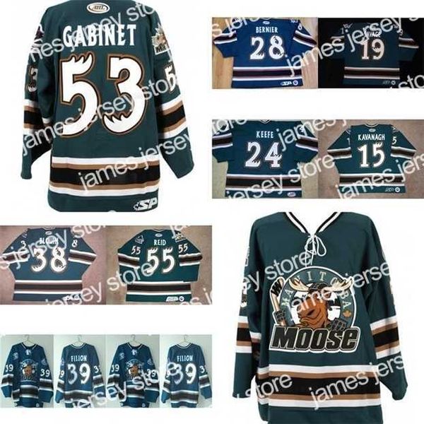 college hockey wears nik1 2017 new ahl mens womens kids manitoba moose 24 keefe 15 pat kavanagh 19 savage 100% embroidery custom ice hockey, Black
college hockey wears nik1 2017 new ahl mens womens kids manitoba moose 24 keefe 15 pat kavanagh 19 savage 100% embroidery custom ice hockey, Black