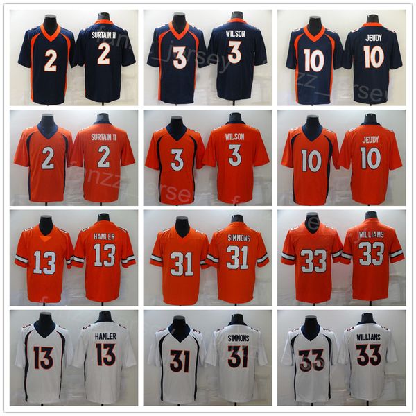 men football 2 pat surtain ii jersey 10 jerry jeudy 31 justin simmons 3 russell wilson 33 javonte williams 13 kj hamler navy blue white oran, Black;red
men football 2 pat surtain ii jersey 10 jerry jeudy 31 justin simmons 3 russell wilson 33 javonte williams 13 kj hamler navy blue white oran, Black;red