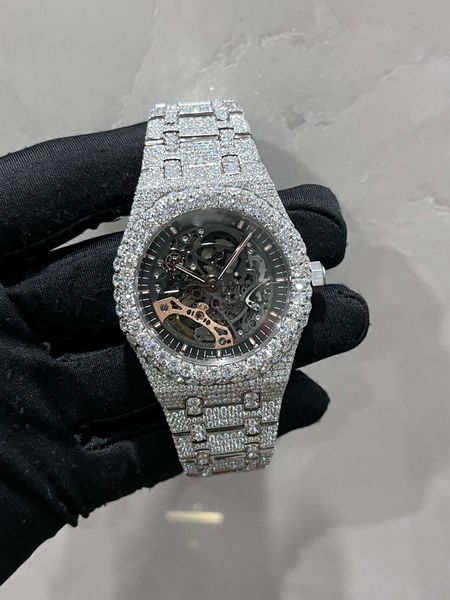 2022 new version moissanite stones skeleton watch pass test mens diamonds t op quality mechanical eta movement luxury full iced out sapphire, Slivery;brown
2022 new version moissanite stones skeleton watch pass test mens diamonds t op quality mechanical eta movement luxury full iced out sapphire, Slivery;brown