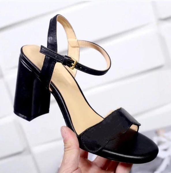 women leather sandal midheel 75cm summer designer goldtoned hardware chunky heel sandals size 35427822493, Black
women leather sandal midheel 75cm summer designer goldtoned hardware chunky heel sandals size 35427822493, Black