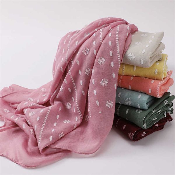 scarves hat scarf glove suit shawl wholesale high-quality foam cotton muslim headscarf white dot plain weave long bag ratti, Blue;gray 
scarves hat scarf glove suit shawl wholesale high-quality foam cotton muslim headscarf white dot plain weave long bag ratti, Blue;gray