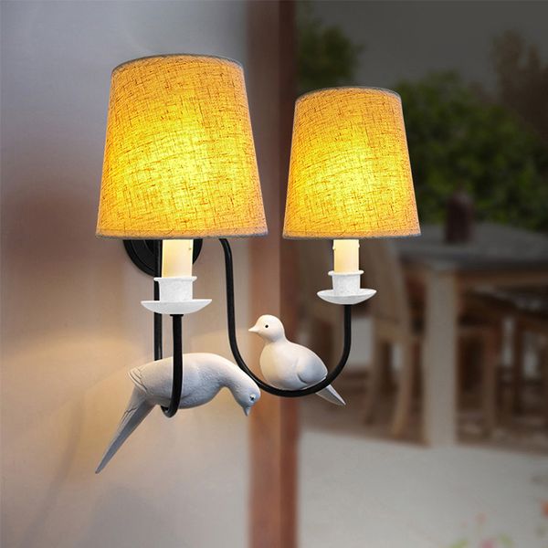 nordic iron vintage american wall lamp led bedside light pastoral personality resin bird dropping lights
nordic iron vintage american wall lamp led bedside light pastoral personality resin bird dropping lights