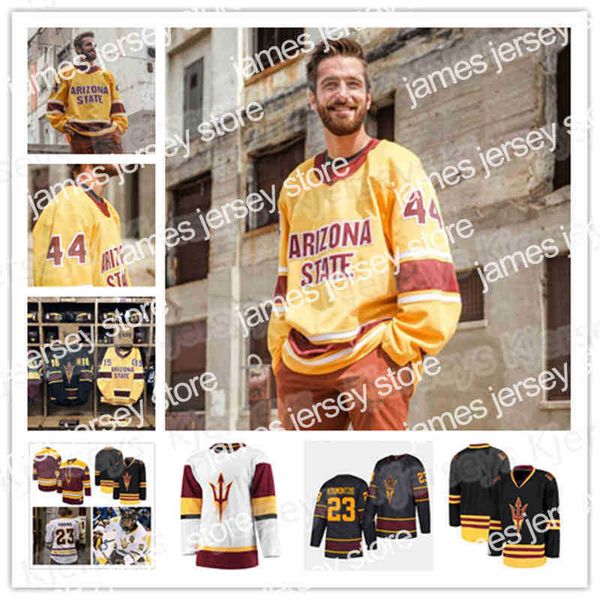 college hockey wears nik1 custom asu hockey 1975 jersey arizona state sun devils connor stuart gvido jansons jacob wilson johnny walker ncaa, Black
college hockey wears nik1 custom asu hockey 1975 jersey arizona state sun devils connor stuart gvido jansons jacob wilson johnny walker ncaa, Black