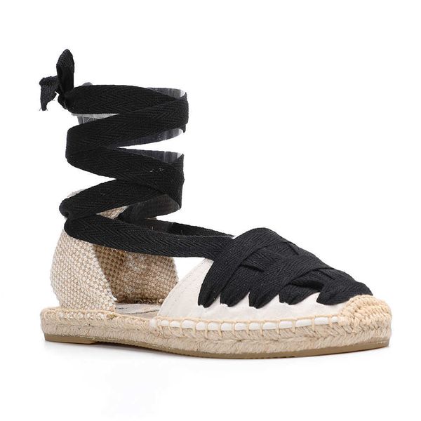 sandals lace-up womens espadrilles sandals shoes 2022 sapatos mulher new arrival hemp t-strap flat with open rubber sapato feminino t221209, Black
sandals lace-up womens espadrilles sandals shoes 2022 sapatos mulher new arrival hemp t-strap flat with open rubber sapato feminino t221209, Black