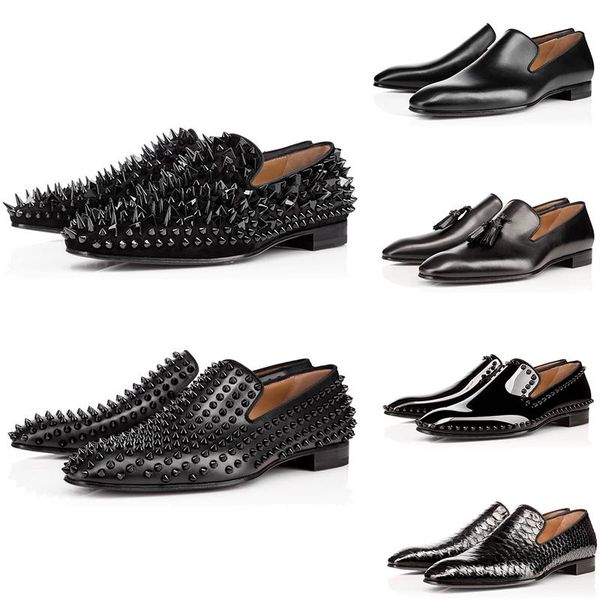 for party designer red bottom loafer patent men rivets sale wedding business loafers matte suede leather shoes shoes fashion dress kxit, Black
for party designer red bottom loafer patent men rivets sale wedding business loafers matte suede leather shoes shoes fashion dress kxit, Black