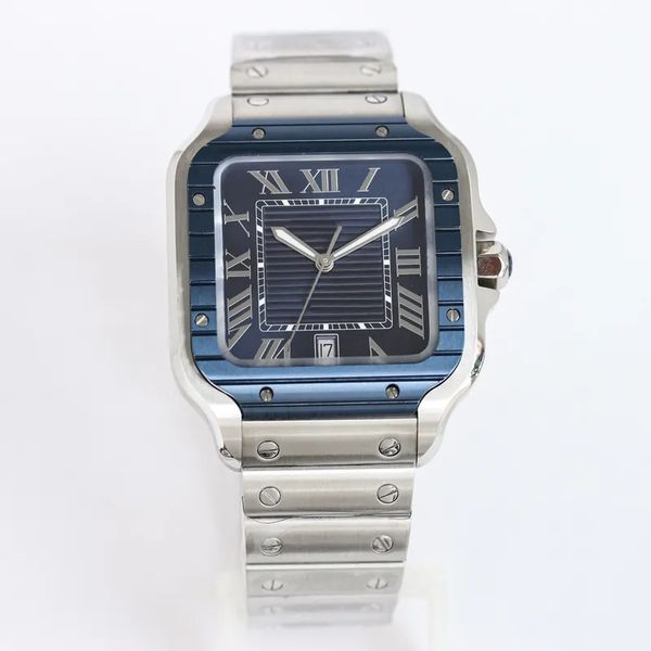 silver square luxury watches automatic 40mm 904l stainless steel case blue dial asiaeta 2836 automatic waterproof watch fashion mens wristwa, Slivery;brown
silver square luxury watches automatic 40mm 904l stainless steel case blue dial asiaeta 2836 automatic waterproof watch fashion mens wristwa, Slivery;brown