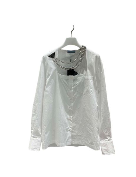 23 new temperament white shirt temperament big u square neck highlights superior shoulder neck line customized beaded necklace discretionary
23 new temperament white shirt temperament big u square neck highlights superior shoulder neck line customized beaded necklace discretionary