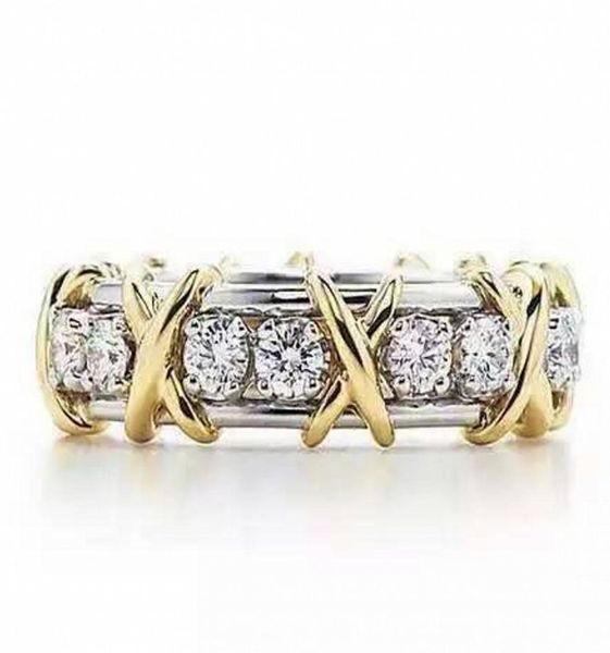 lady039s 925 sterling silver tanzanite couple rings yellow gold cross eternal band wedding ring for women brand jewelry size 58425622, Slivery;golden
lady039s 925 sterling silver tanzanite couple rings yellow gold cross eternal band wedding ring for women brand jewelry size 58425622, Slivery;golden