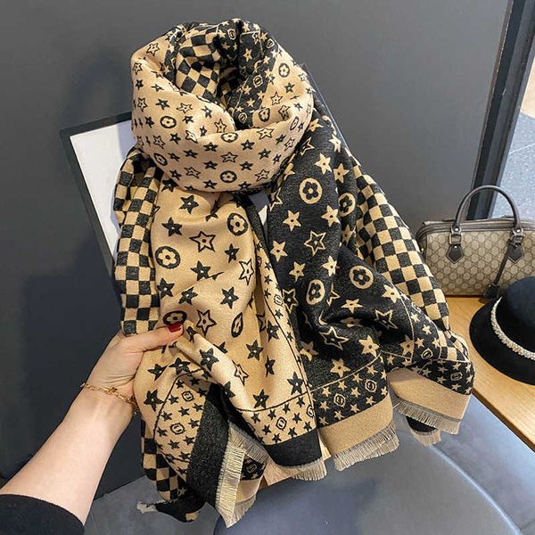 scarves hat glove set scarf digner 2022 cashmere warm winter shawl women's luxury tassel pashmina thick blanket bufanda, Blue;gray
scarves hat glove set scarf digner 2022 cashmere warm winter shawl women's luxury tassel pashmina thick blanket bufanda, Blue;gray