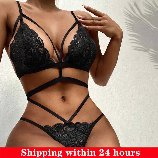 lingerie woman transparent lace exotic costumes women lace bra briefs set 2-piece underwire bra thongs outfit, Red;black
lingerie woman transparent lace exotic costumes women lace bra briefs set 2-piece underwire bra thongs outfit, Red;black
