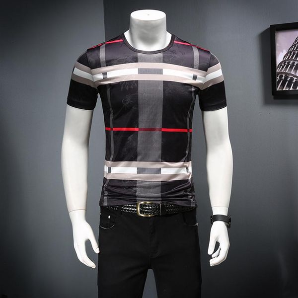 summer 2022 men's plaid short-sleeved t-shirts ice silk printing trendy fashion youth handsome round neck casual bottoming sh277y, White;black
summer 2022 men's plaid short-sleeved t-shirts ice silk printing trendy fashion youth handsome round neck casual bottoming sh277y, White;black