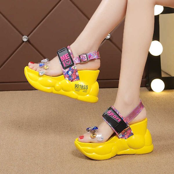 sandals platform sandals women 2022 chunky red high heels white summer fashion transparent increase wedge rhinestone sandals mujer t221209, Black
sandals platform sandals women 2022 chunky red high heels white summer fashion transparent increase wedge rhinestone sandals mujer t221209, Black