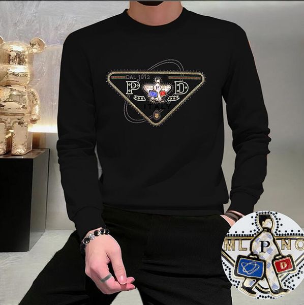 autumn and winter new style men's hoodies & sweatshirts sweater long sleeve base coat with diamond lettering versatile comfortable casu, Black
autumn and winter new style men's hoodies & sweatshirts sweater long sleeve base coat with diamond lettering versatile comfortable casu, Black