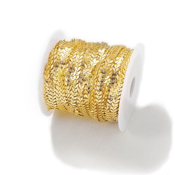 gold plated 6mm wheat chains for jewelry making metal necklace chains for women, Silver
gold plated 6mm wheat chains for jewelry making metal necklace chains for women, Silver