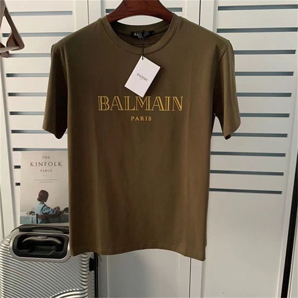 balmain mens fashion brand t shirt womens round neck classical print alphabet brown tees designer size s-xl, White;black
balmain mens fashion brand t shirt womens round neck classical print alphabet brown tees designer size s-xl, White;black
