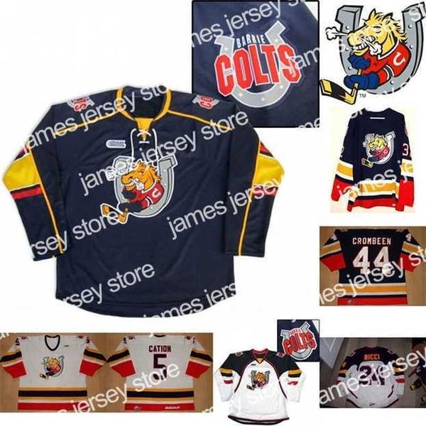 college hockey wears nik1 barrie colts jersey 2 rocky kaura 5 cation 16 cook 18 rick hwodeky 20 adrian carbonara 24 fab ricci 32 smith 44 cr, Black
college hockey wears nik1 barrie colts jersey 2 rocky kaura 5 cation 16 cook 18 rick hwodeky 20 adrian carbonara 24 fab ricci 32 smith 44 cr, Black