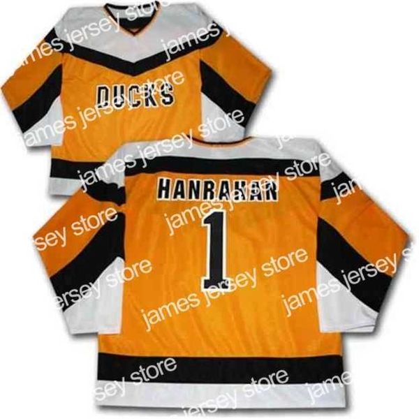 college hockey wears nik1 slap smovie ducks #1 hanrahan ice hockey jersey mens embroidery stitched customize any number and name jerseys, Black
college hockey wears nik1 slap smovie ducks #1 hanrahan ice hockey jersey mens embroidery stitched customize any number and name jerseys, Black