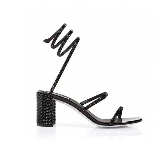 cleo crystals embellished chunky heels sandals 75mm rhinestone silver evening shoes wraparound dress shoe women high heeled luxury designers, Black
cleo crystals embellished chunky heels sandals 75mm rhinestone silver evening shoes wraparound dress shoe women high heeled luxury designers, Black