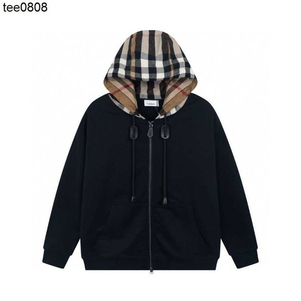 designer autumn and winter trend new classic plaid patchwork hat cotton zipper hooded loose sweater coat size xxl, Black
designer autumn and winter trend new classic plaid patchwork hat cotton zipper hooded loose sweater coat size xxl, Black